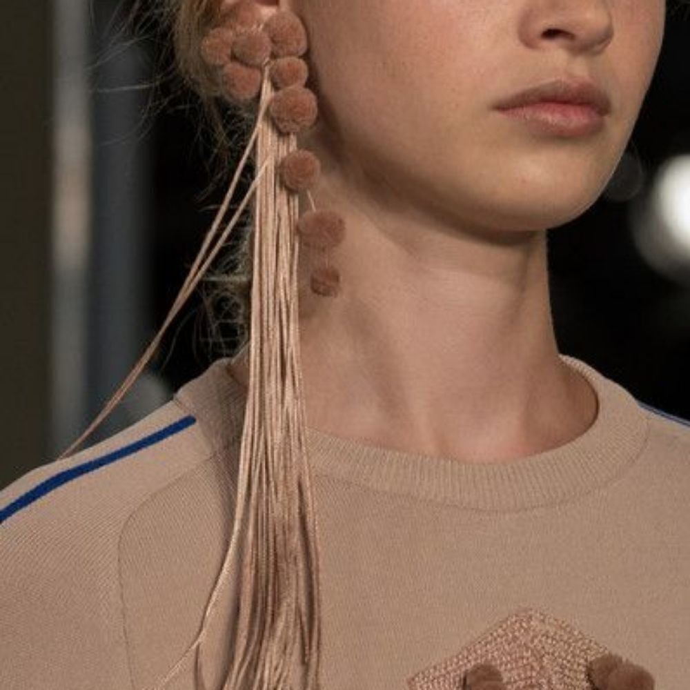 N°21 N21 Statement Beige Clip Earring